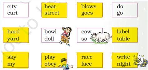 what rhymes with yard